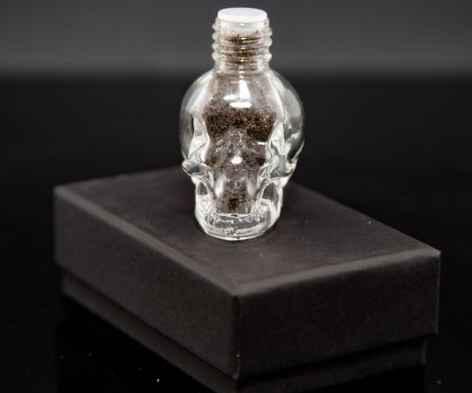 Solar Eclipse Skull Bottle Charm