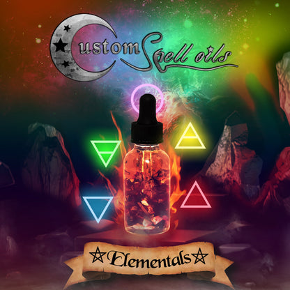 Custom Spell Oils for the Elements